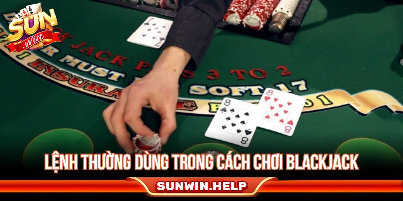 Các lệnh thường dùng trong cách chơi Blackjack